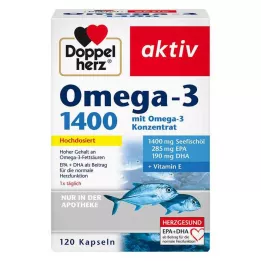 DOPPELHERZ Omega-3 1 400 kapslar, 120 stycken
