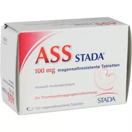 ASS STADA 100 mg gastric -resistenta tabletter, 100 st