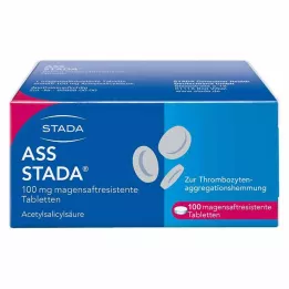 ASS STADA 100 mg gastroresistenta tabletter, 100 st