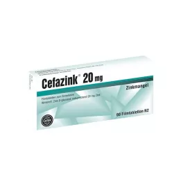 CEFAZINK 20 mg filmdragerade tabletter, 60 st