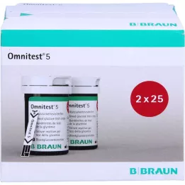 Omnite Test 5 Testremsor, 2x25 st