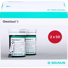 Omnite Test 5 Testremsor, 2x50 st