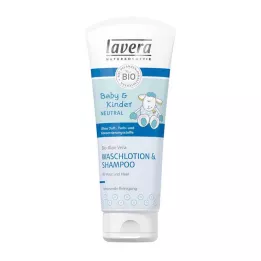 Lavera Barn och barn känslig tvättkläder och schampo, 200 ml