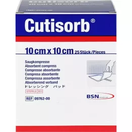 CUTISORB Sugkomprimerar STERILE 10x10 cm, 25 st