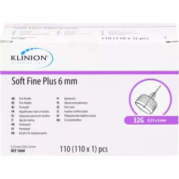 SOFT FINE plus kanyler 6 mm 31 G 0,25 mm, 110 st