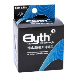 Elyth Tape Kinesiology 5 cm x 5 m svart, 1 st