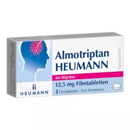 ALMOTRIPTAN Heumann för migrän 12,5 mg filmdragerade tabletter, 2 st
