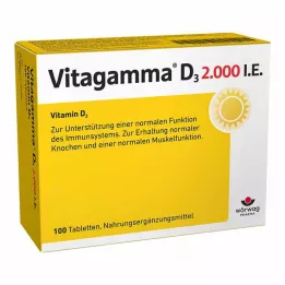 VITAGAMMA D3 2 000 I.E. Vitamin D3 NEM Tabletter, 100 st