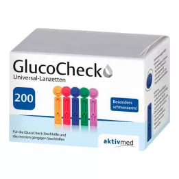 GLUCOCHECK Lancets Universal, 200 st