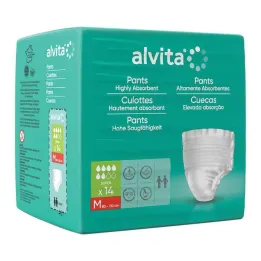 Alvita Inkontinensbyxor super medium, 14 st