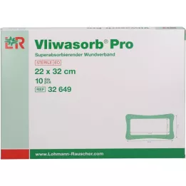 VLIWASORB Pro superabsorbent komp. steril 22x32 cm, 10 st