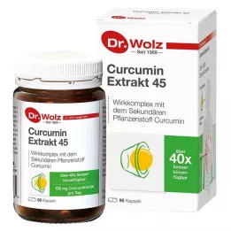 CURCUMIN EXTRAKT 45 Dr.Wolz kapslar, 90 st