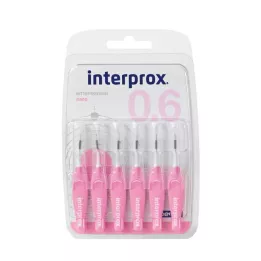 INTERPROX nanorosa interdentalborsteblister, 6 st