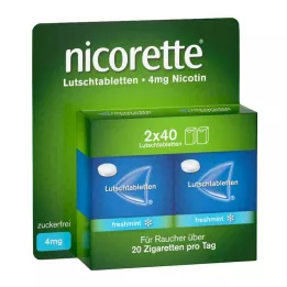 NICORETTE färskmint 4 mg pressade pastiller, 80 st