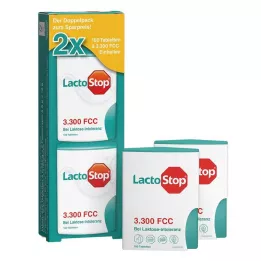 LACTOSTOP 3 300 FCC tabletter Click Dispenser Dop.Pa., 2X100 st