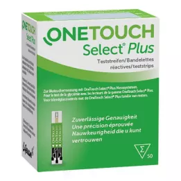 ONE TOUCH Välj Plus blodsockertestremsor, 50 st