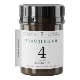 SCHÜSSLER Nr.4 Kalium chloratum D 6 tabletter, 400 st