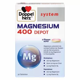 DOPPELHERZ Magnesium 400 Depåsystemtabletter, 30 st