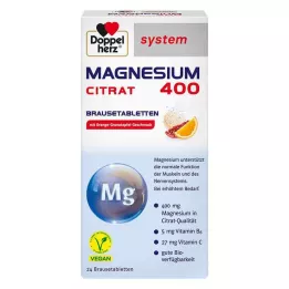DOPPELHERZ Magnesium 400 Citrate system brustabletter, 24 st