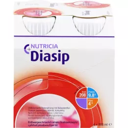 DIASIP Jordgubbssmak, 4X200ml