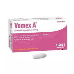 VOMEX A Barnsuppositorier 40 mg, 5 st