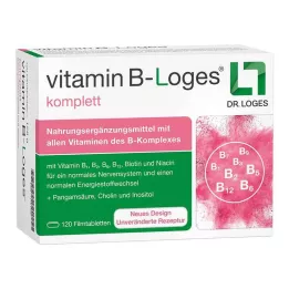 VITAMIN B-LOGES kompletta filmdragerade tabletter, 120 st
