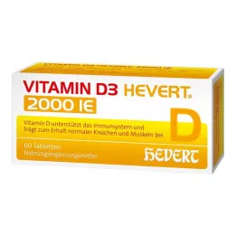VITAMIN D3 HEVERT 2 000 IE tabletter, 60 st