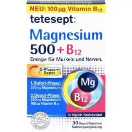 TETESEPT Magnesium 500+B12 Depåtabletter, 30 st