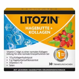 LITOZIN Nypon+kollagen dricksflaska, 30X25 ml