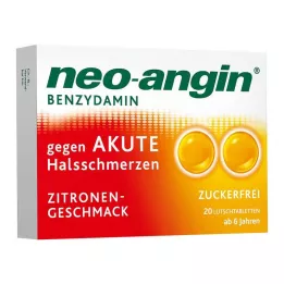 NEO-ANGIN Benzydamin akut halsont citron, 20 st