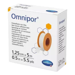 OMNIPOR Fixa gips Vlies 1,25 cmx5 M, 1 st