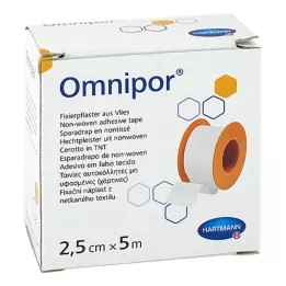 OMNIPOR Fixeringsgipsfleece 2,5 cmx5 m, 1 st