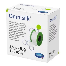 OMNISILK Fixeringsgips konstsilke 2,5 cm x 9,2 m, 1 st