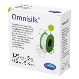 OMNISILK Fixeringsgips konstsilke 1,25 cm x 5 m, 1 st