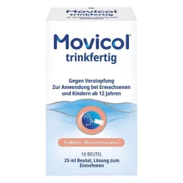 MOVICOL drickfärdig 25 ml dospåselösning för oral användning, 10 st