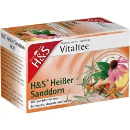 H&amp;s heta sanddorn vital tee filtervätning, 20x2,0 g