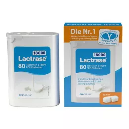 LACTRASE 18 000 FCC tabletter i dispenser dubbelförpackning, 2X40 st