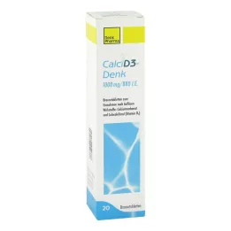 CALCI D3-Denk 1 000 mg/880 I.E. Brustabletter, 20 st