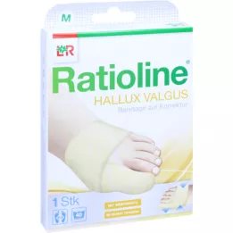 Ratioline Hallux Valgus Bandage M (Footpieces 21.5 - 23 cm), 1 st