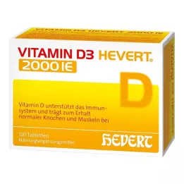 VITAMIN D3 HEVERT 2 000 IE tabletter, 120 st