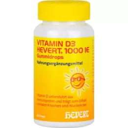 Vitamin D3 Hevert 1. 000 I. E. Gummi droppar, 60 st