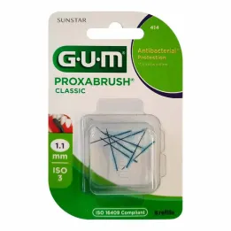 GUM Proxabrush Classic utbytesborstar 1,1 mm, 8 st