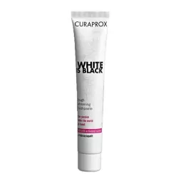 CURAPROX vit är svart koltandkräm, 90 ml