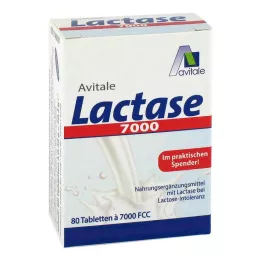 LACTASE 7 000 FCC tabletter i dispenser, 80 st