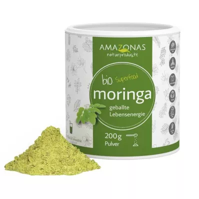 MORINGA 100% organiskt pulver rent 200 g pulver, 200 g