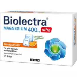 Biolectra Magnesium 400 mg Ultra Drinking Granules Orange, 10 st