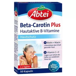 Abtei Beta Carotene Plus Skin Aktiva B Vitaminer Kapslar, 50 st