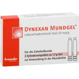 Dynexan mungelcylinderampuller, 2x1,7 g