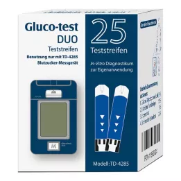 GLUCO TEST DUO Teststickor, 25 st