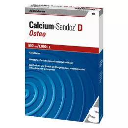 CALCIUM SANDOZ D Osteo 500 mg/1 000 IE tuggtabletter, 120 st